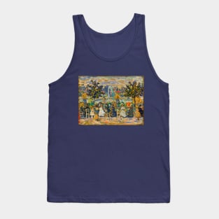 In Luxembourg Gardens by Maurice Brazil Prendergast Tank Top